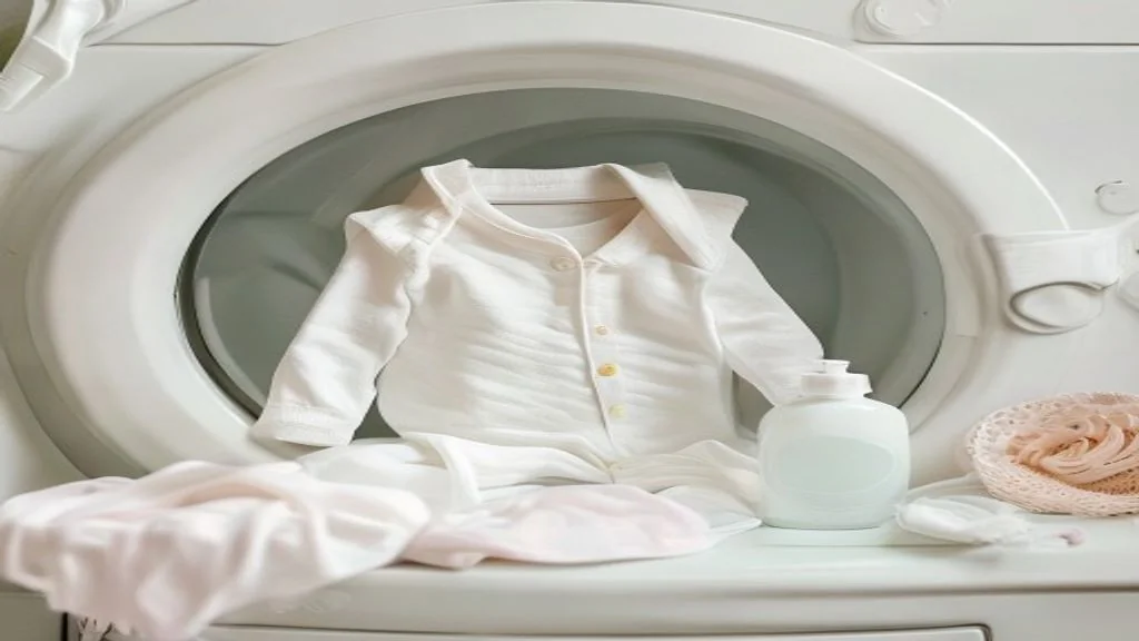 Machine à laver vêtements bébé - lessive hypoallergénique programme bébé