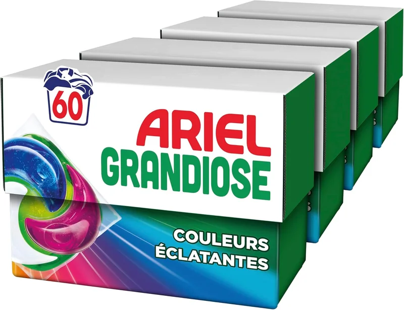 Ariel Grandiose Couleurs Éclatantes — 60 lavages