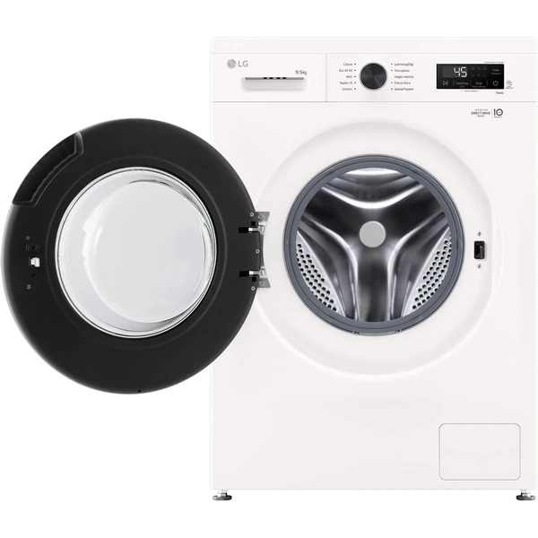 LG W4NX1095NWB Lave-sécheuse 9/5 kg Série X1, classe A/E, machine à laver sèche-linge, 1400 tours, Wi-Fi, tech