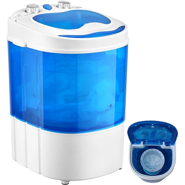Steinborg Mini machine à laver avec essoreuse - 3 kg - 2 compartiments - Essorage jusqu'à 1 kg - Lavage et séc